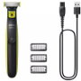Philips OneBlade QP2724/10 Cortabarbas con 3 Accesorios, Verde/Gris Carbón